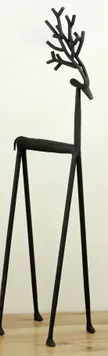 PD BLACK IRON DEER LG PDES23001 (L)