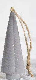 PD GREY TREE ORNAMENTS HXRS21-005
