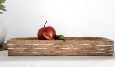 PD PDNH03 14" LIVE EDGE WOOD PLATTER