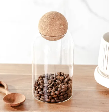 PD PDZF07 7.5" GLASS JAR CORK BALL TOP
