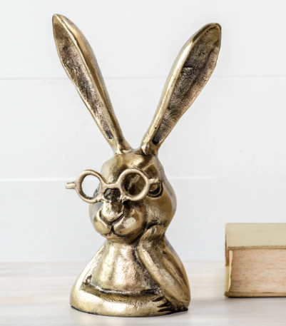 PD PDDIV12 10.25" GOLD EYEGLASSES BUNNY
