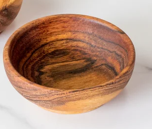 PD PDHI17 4" ACACIA WOOD BOWL