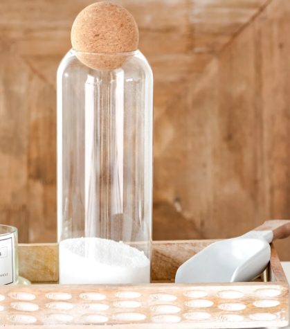 PD PDZF05 11" GLASS JAR CORK BALL TOP