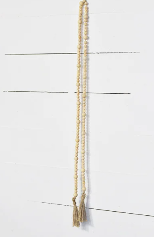 PD HXLX20004 61" NAT/WHT BEADS