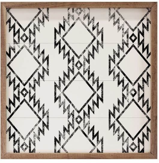 Kendrick Pattern Black And White Tribal