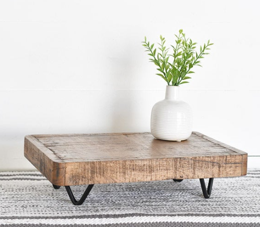 PD PDMRW8005 14" Wood Stool
