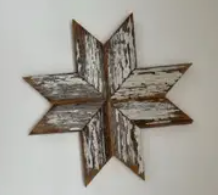 HD Barnwood Snowflake - Star - Christmas 9