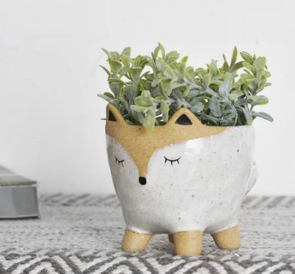 PD HXDC046 4.13" Baby Fox Planter