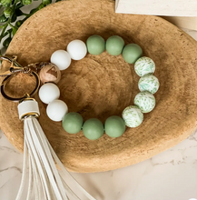 Load image into Gallery viewer, Silicone Beaded Wristlet Keychain
