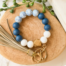Load image into Gallery viewer, Silicone Beaded Wristlet Keychain
