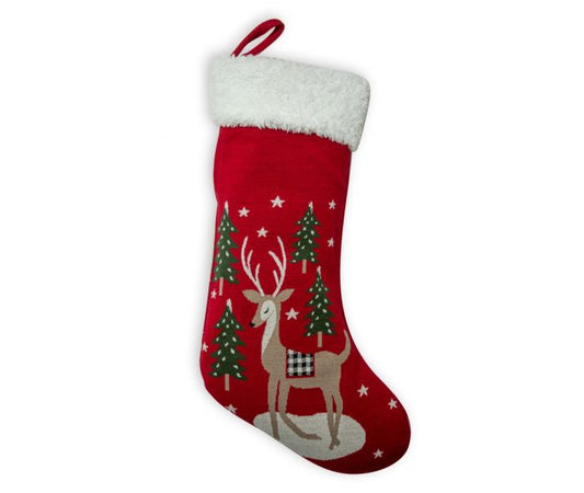 S7989 Myra Happy Holiday Reindeer Stocking