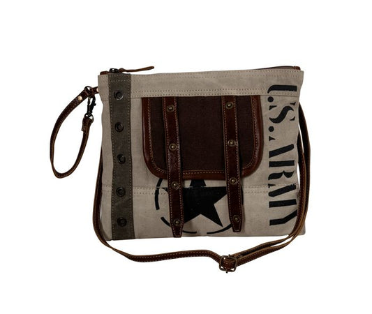 S8053 Myra Army Motif Small & Crossbody Bag