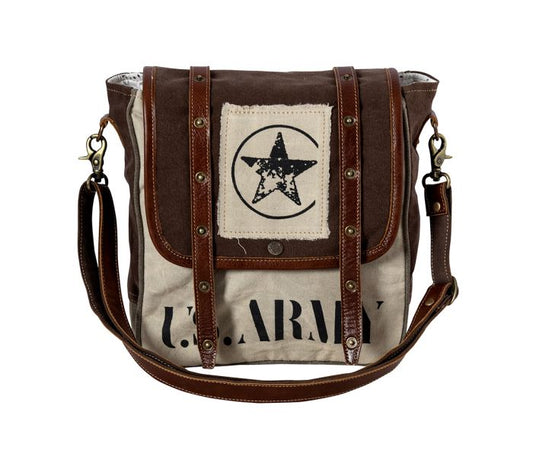 S8056 Myra Army Motif Shoulder Bag