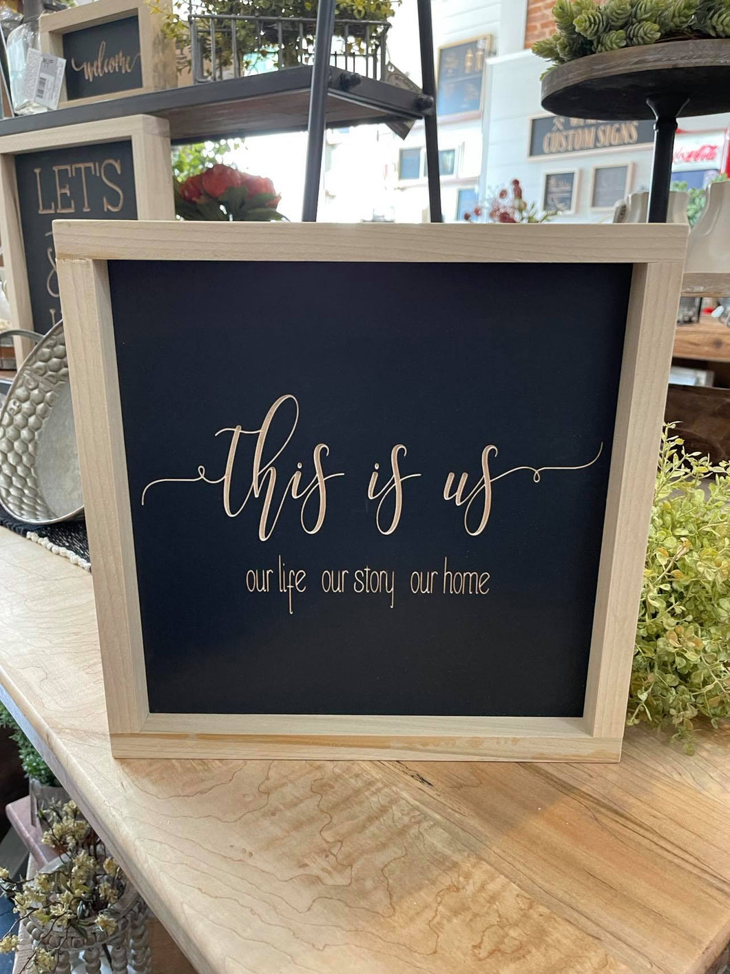 This Is Us 11X11 Wood Sign