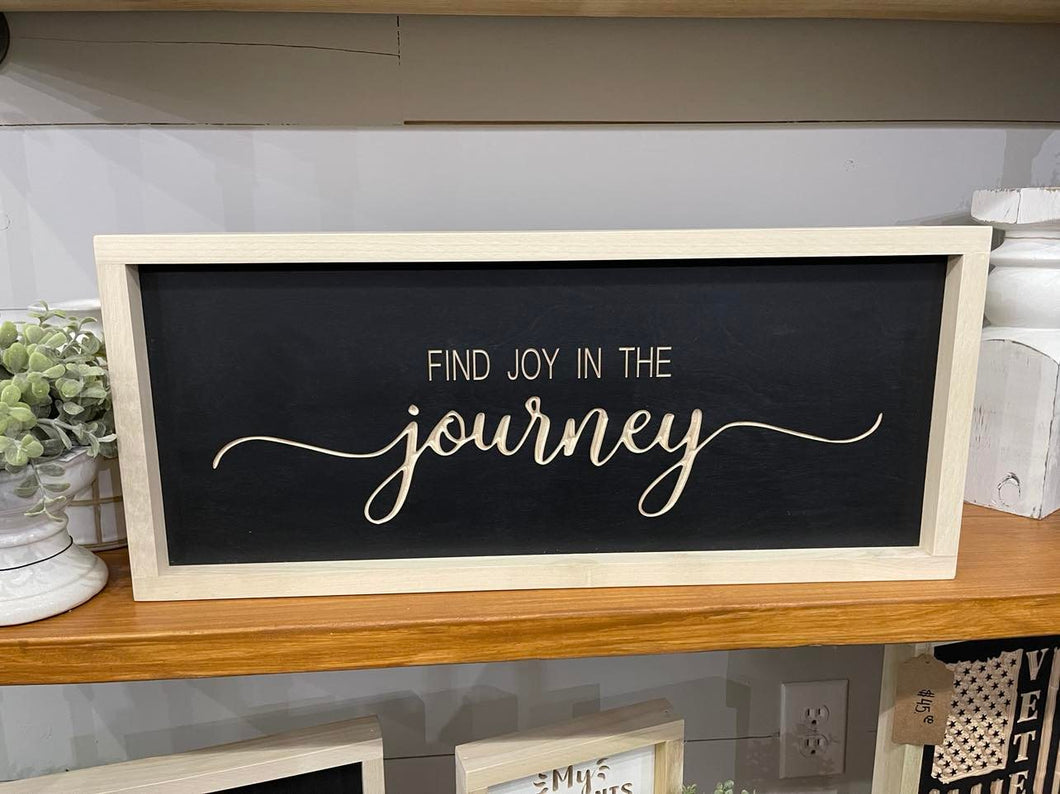Find Joy In The Journey 9X23 Wood Sign