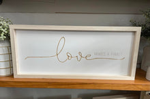 Load image into Gallery viewer, Love Makes A Family 9X23 Wood Sign
