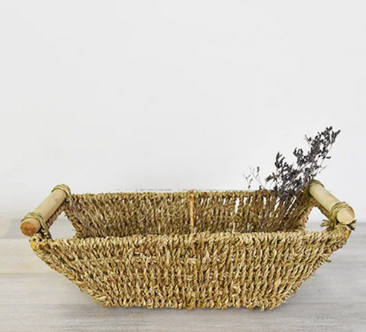 PD PDMK095 13" Seagrass Basket 13"x7"x5"
