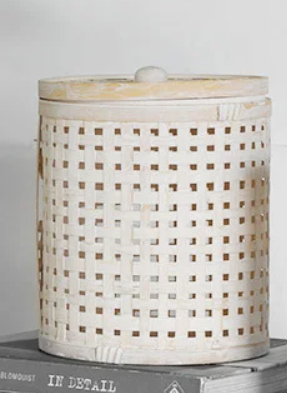 PD PDMK091 Large Weaved Bamboo Box With Lid