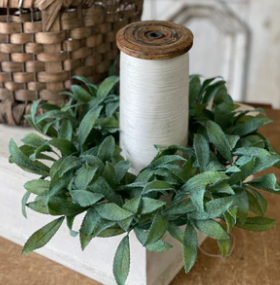 LV TF6041 Velvety Sage Candle Ring 12" Greenery