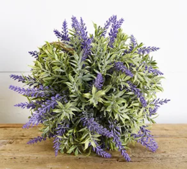 PD PDQH006 Lavender Sphere 9" Greenery