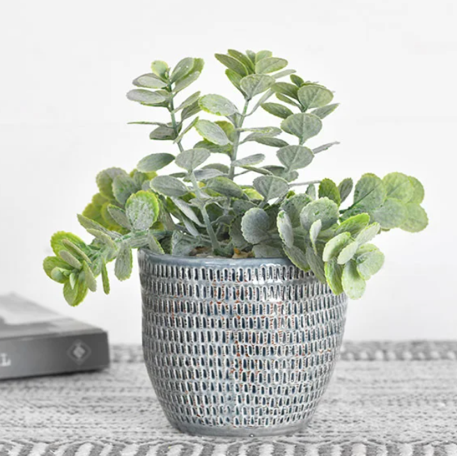 PD HXDC011 Pot With Floral Greenery