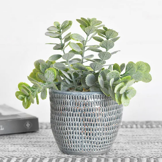 PD HXDC011 Pot With Floral Greenery