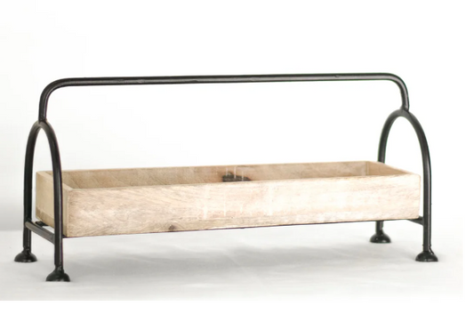 PD PDSH034 14X7 Mango Wood And Iron Tray