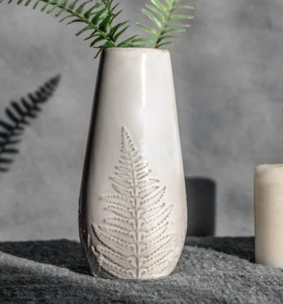 PD PDHF002 6.75" Fern Pattern Vase