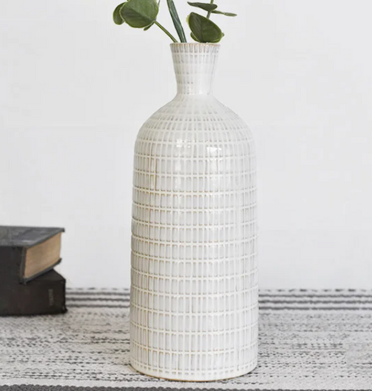 PD HXEF005 11" Skinny Stripe Vase