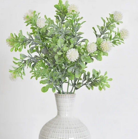 PD PDAF04 15" White Flower Bunch