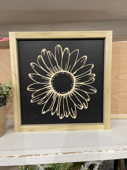 Sunflower 11X11 Wood Sign