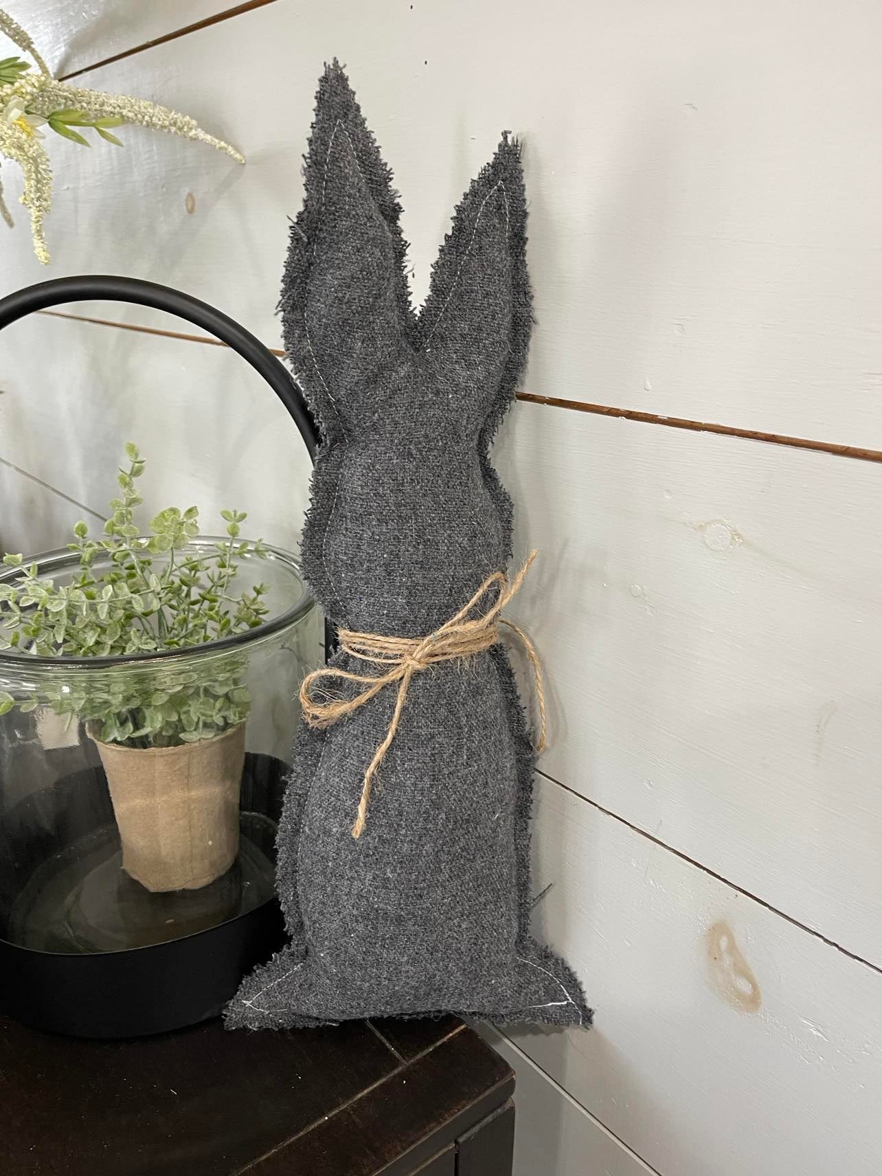 Hand Sewn Bunny Grey