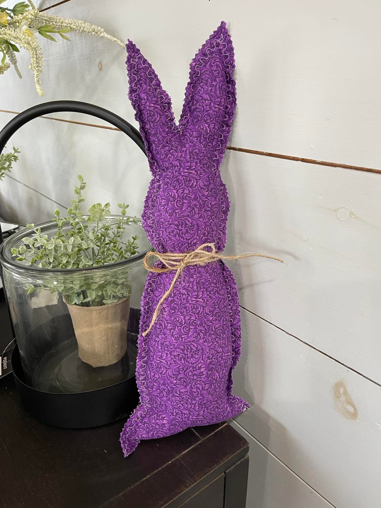 Hand Sewn Bunny Purple