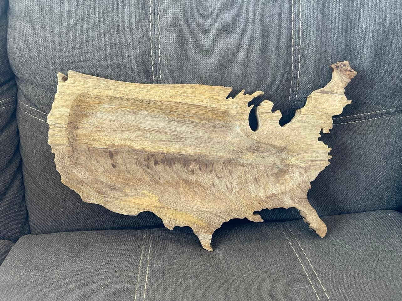 United States Wood Platter