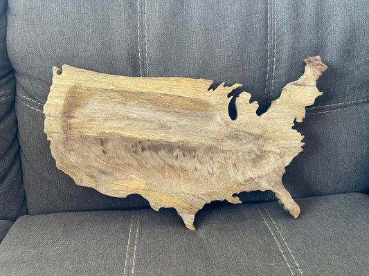 United States Wood Platter