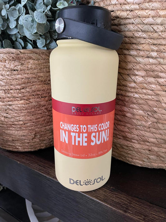 Del Sol 32oz  Yellow To Orange Water Bottle